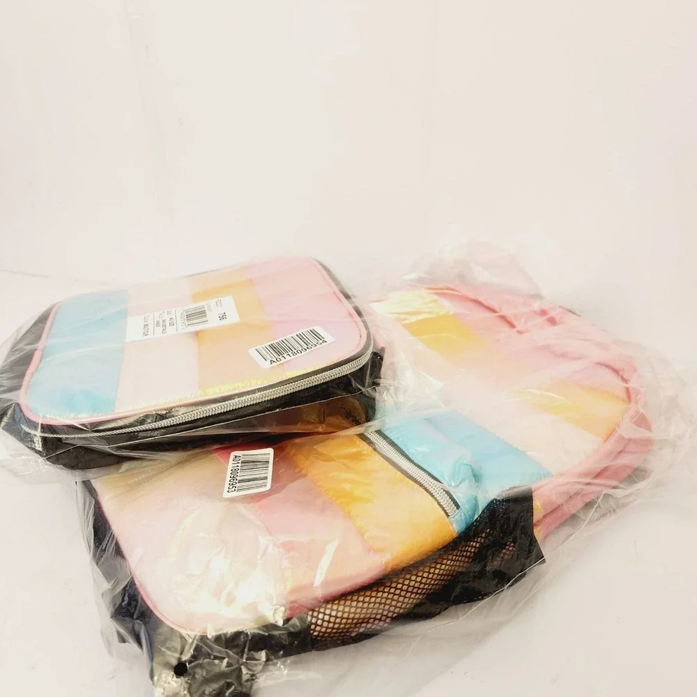 Girls Quilted Backpack And Lunchbox  For Girls 2 Piece Set - Multicolour‎